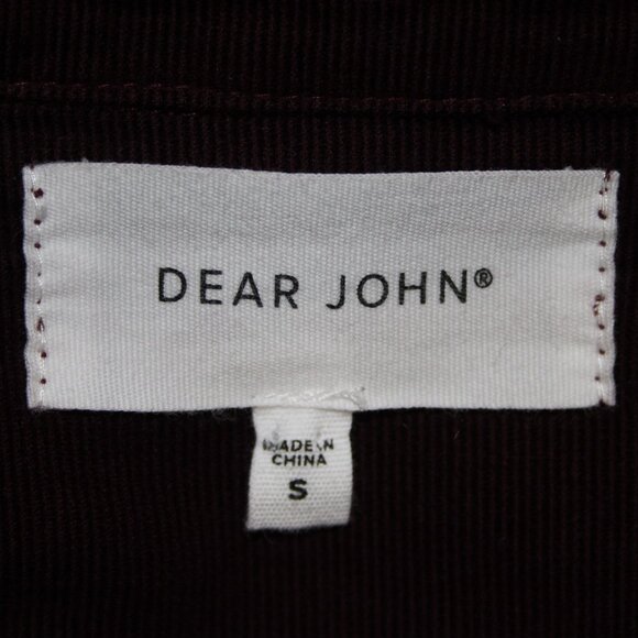 Dear John Top Sz S Purple Collared Button Down Corduroy 100% Cotton Top - Picture 9 of 13